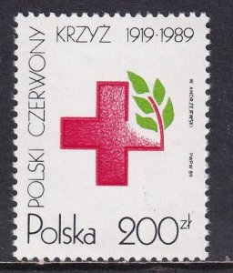 Poland 1989 Sc 2935 Polish Red Cross Society 70th Anniversary Stamp MNH