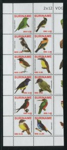 Suriname 2010 Sc 1403 Birds CV $37