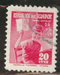 Ecuador Scott RA73 used 1954 postal tax stamp