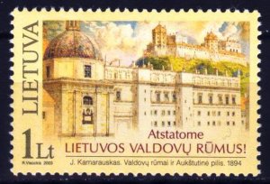 Lithuania 2003 Rebuilding Palace of Lithuania's Rulers Sc.744 MNH