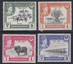 Pakistan - Bahawalpur # 22-25, Silver Jubilee, NH, Half Cat