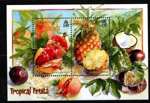 PITCAIRN ISLANDS SGMS595 2001 TROPICAL FRUITS MNH