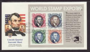 US 2433 Stamp Expo 1989 Fleetwood U/A FDC