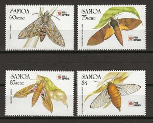 SAMOA 1991 SG 868/71 MNH