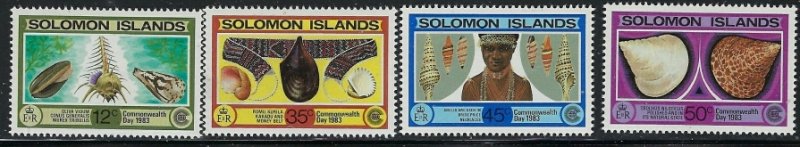 Solomon Is 493-96 MNH 1983 Commonwealth Day (fe9247)