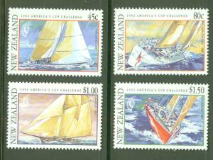 New Zealand Scott 1085-8 MH* Americas Cup Race set