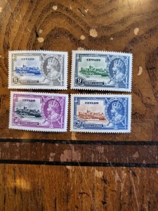 Stamps Ceylon Scott #260-3 nh