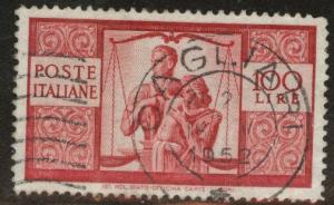 Italy Scott 477 used 1946 100L CV $2