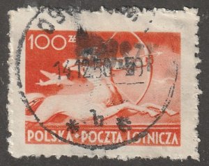 Poland, Postage, Stamp, Scott#c26, Used, Hinged, 100, orange