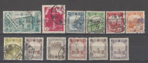 COLLECTION LOT # 4257 MANCHUKUO 12 STAMPS 1936+ CV+$14