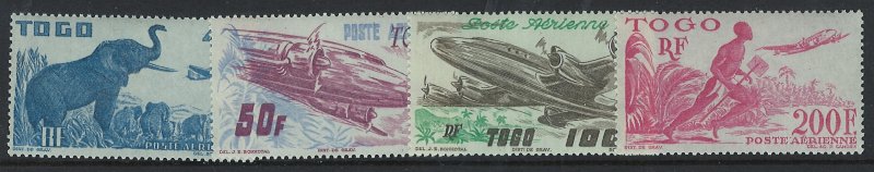 Togo Scott C14-C17 MNH! Air Mails! 