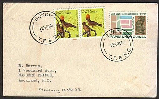 PAPUA NEW GUINEA 1965 cover ex BUNDI.......................................74158