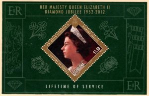 St. Helena 2012 - Queen Elizabeth Diamond Jubilee - Scott # 1053 - S/S - MNH