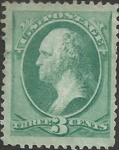 # 147 Green Mint No Gum Unknown Ink At Left George Washington SCV-80.00