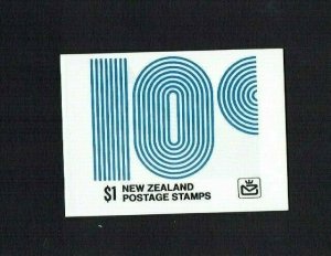 New Zealand: 1978 10c Queen definitive, $1 Booklet,  SB31