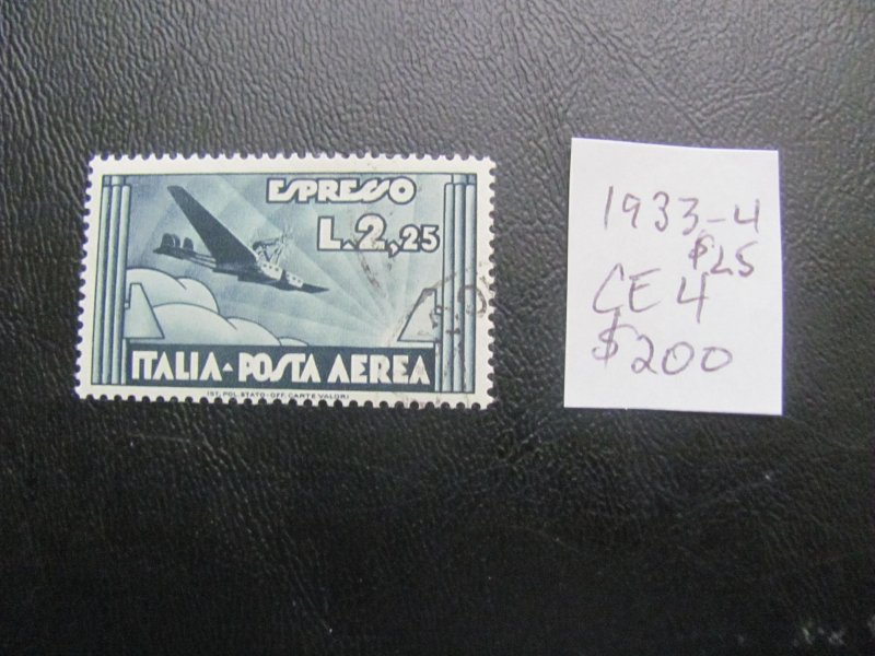 ITALY 1933-34 USED  SC CE4  SET XF $200 (152)