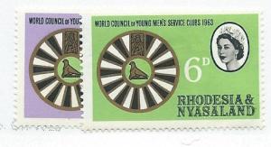  Rhodesia & Nyasaland # 189-190  (MH) CV $1.75