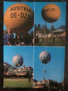 1964 Salzburg Austria First Day Balloon  FDC Postcard Cover To Vienna Pro Youth