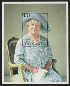 Gambia 95th Birthday of Queen Elizabeth the Queen Mother MS 1995 MNH SG#MS2029