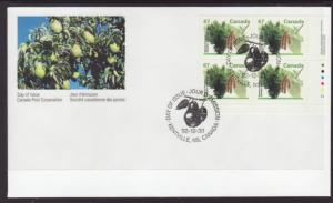 Canada 1368 Beaked Hazelnut Plate Block Canada Post U/A FDC