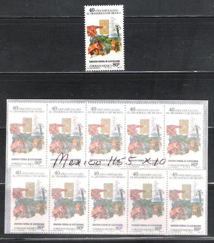 Mexico 1155 MNH \Electrification\ X  10 issues