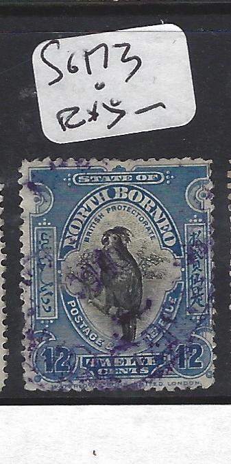 NORTH BORNEO (P0809B) 12C BIRD SG 173   VFU