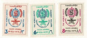 Saudi Arabia #252-4 MH anti-malaria