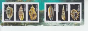 2017 Fr Polynesia Sea Shells Booklet of 6 SA  (Scott 1181) MNH