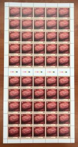 Australia 1984 30c Bicentennial Rock Paintings (Rock Python) sheet of 50 MUH**