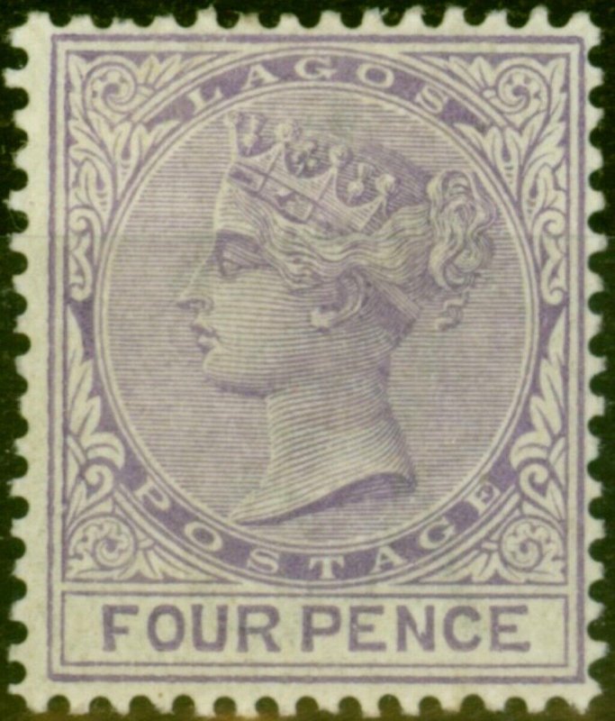 Lagos 1884 4d Pale Violet SG24 Fine & Fresh LMM