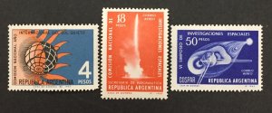 Argentina 1965 #772,c98-9, International Quiet Sun Year, MNH.