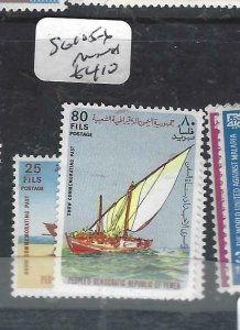 YEMEN PEOPLES DEM REP   (PP2706B)   BOATS   SG  15-6    MNH 