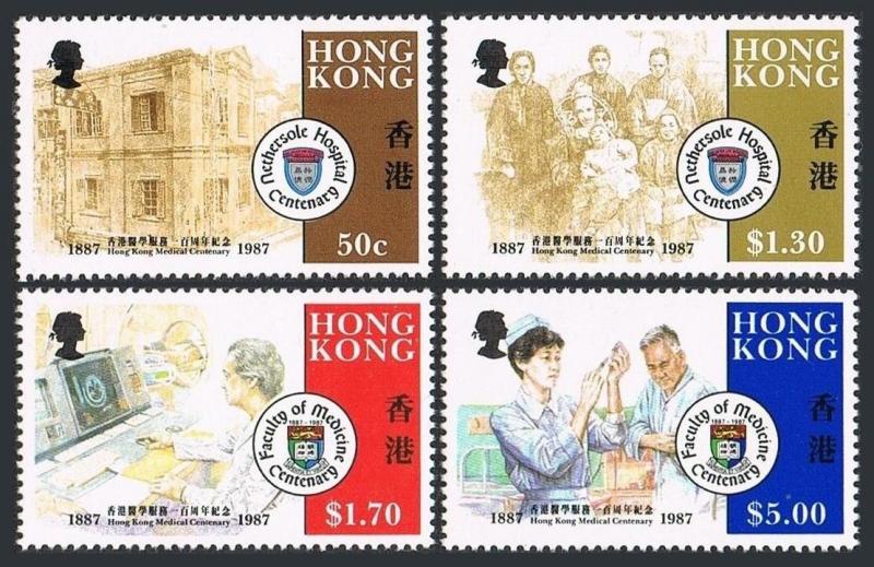 Hong Kong 505-508,MNH.Michel 524-527. Nethersole Hospital,centenary,1987. 