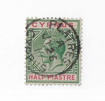 Cyprus Sc #62  1/2pi used SON CDS VF