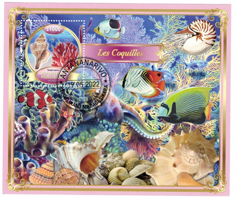 MADAGASCAR 2022 - Shells / set (sheet+block)