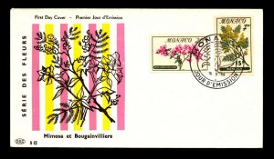 Monaco 1959 Flowers FDC / Bougainvilliers - L11595