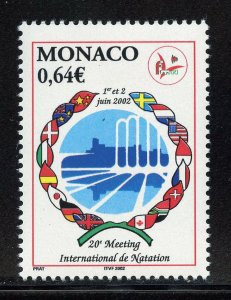 Monaco 2251 MNH, 20th. Intl. Swimming Meet Issue from 2002.