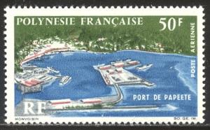 HALF CAT FRENCH COL. SALE: FR. POLYNESIA #C43 Mint NH