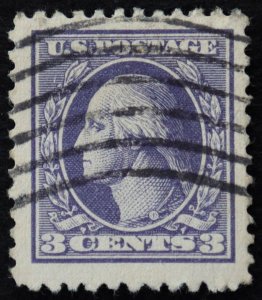 U.S. Used Stamp Scott #530 3c Washington, Jumbo. Wave Cancel. Choice!