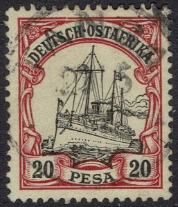 GERMAN EAST AFRICA 1901 YACHT 20P USED