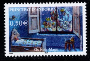 (French) Andorra Scott 593 MNH** The Magi Stamp