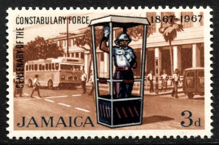 STAMP STATION PERTH Jamaica 263 Cent. of Police Force MVLH