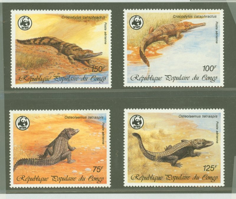 Congo, Peoples Rep. (ex Fr. Congo) #C367-C370  Single (Complete Set) (Fauna)