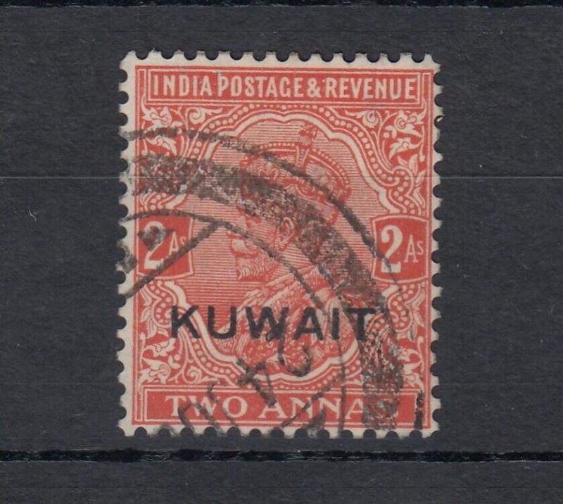 Kuwait KGV 1929 2A O/P SG19 Fine Used J5290