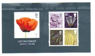 2008 Lest we Forget Armistice Miniature sheet mint/nh