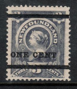 Newfoundland #75 Very Fine+ Never Hinged **With Certificate**