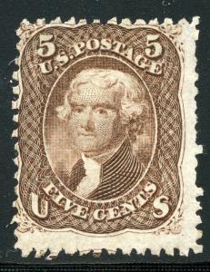 UNITED STATES SC# 76 JEFFERSON MINT NO GUM AS SHOWN CZ