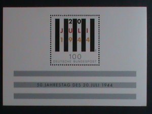 ​GERMANY-1994- 50TH ANNIVERSARY ATTEMPTED  ASSASSINATE HITLER-MNH S/S SHEET VF