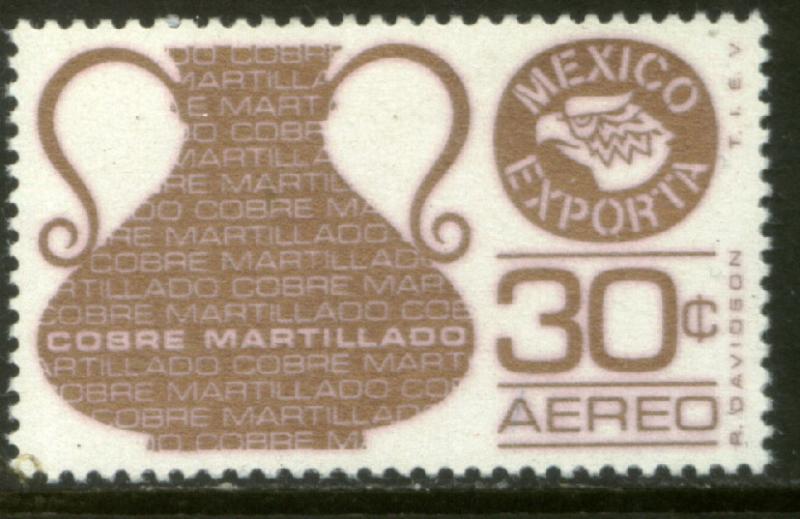 MEXICO EXPORTA C486, 30cts. COPPER VASE, PAPER 1 MNH