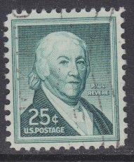 US sc#1048 1958 25c Paul Revere used